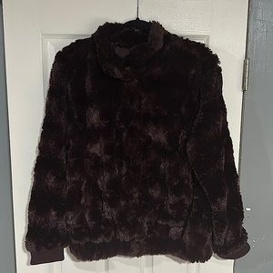 Sanctuary Mock Neck Chubby Dark Shiraz Jacket Never Worn Brand New with Tags